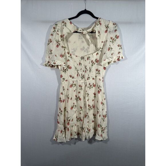 NWD $218 Reformation [ 6 ] Alaina Floral Cutout Flitter Sleeve Mini‎ Dress 6333 - Picture 13 of 16